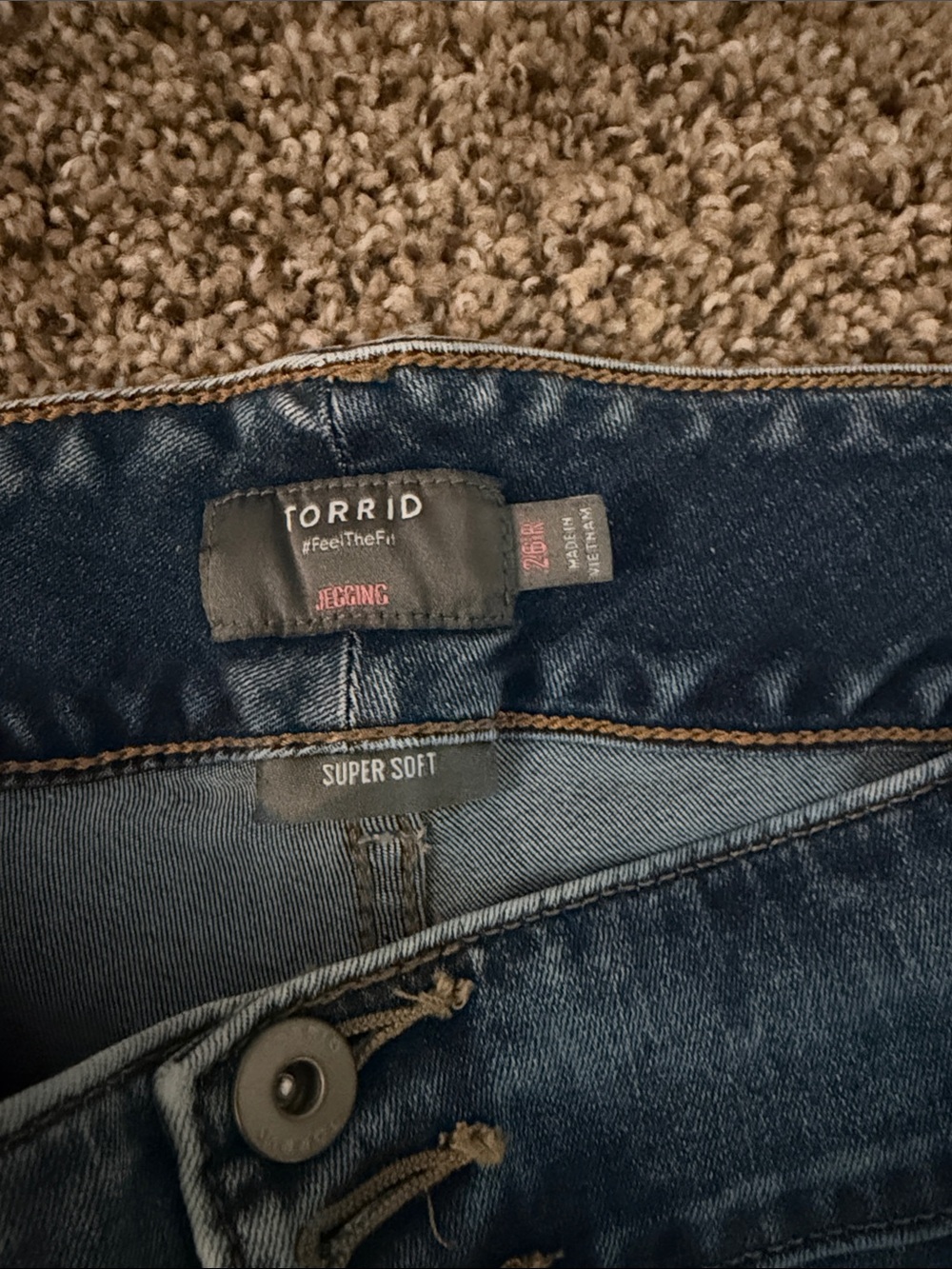 torrid Dark Wash High-Rise Stretch Jeggings - Picture 2 of 2